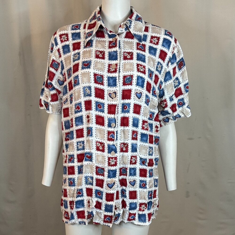 Vintage 1990s Alfred Dunner Button Up Shirt